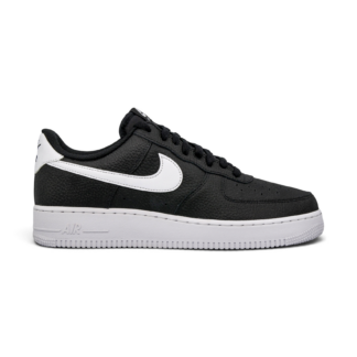 Nike Air Force 1 Low '07 Black White Pebbled Leather