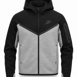 Nike Tech Fleece Zip Hoodie Black/Grey (Junior)