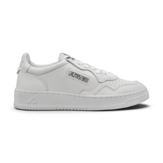 Autry Medalist Low White Super Soft Napa Leather